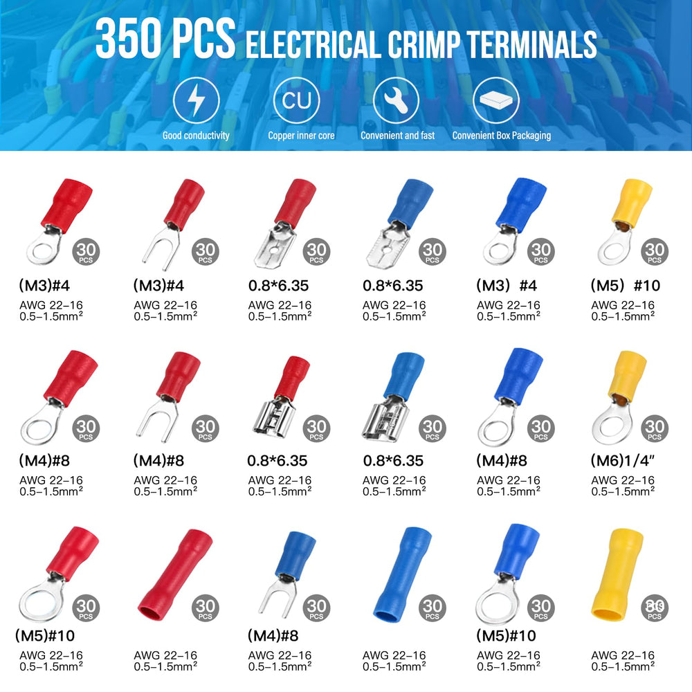 AISSOM Crimping Pliers Cable Lugs Set