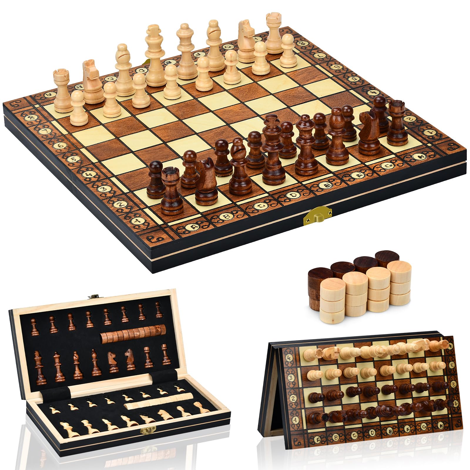 AISSOM Wooden Chess Game