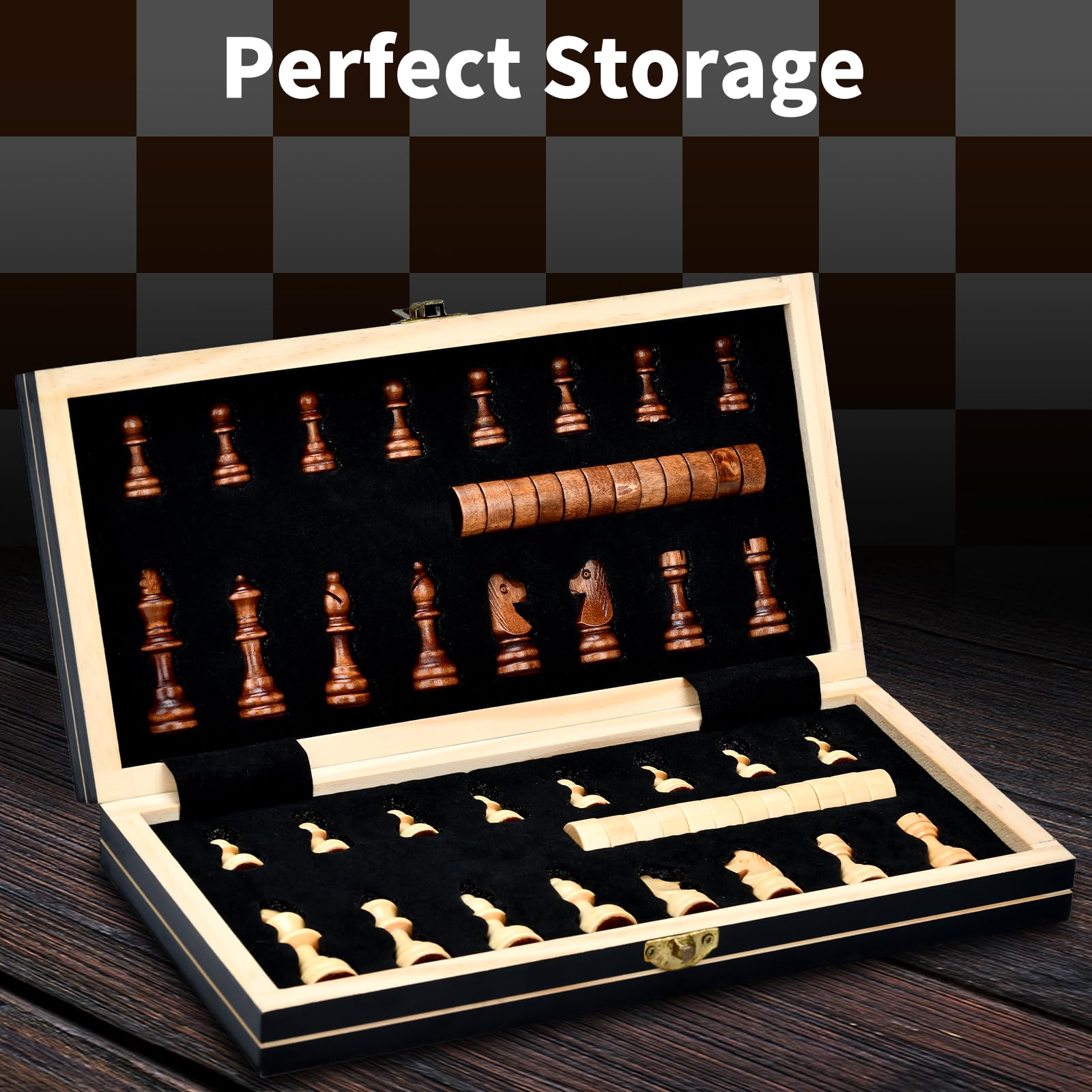 AISSOM Wooden Chess Game