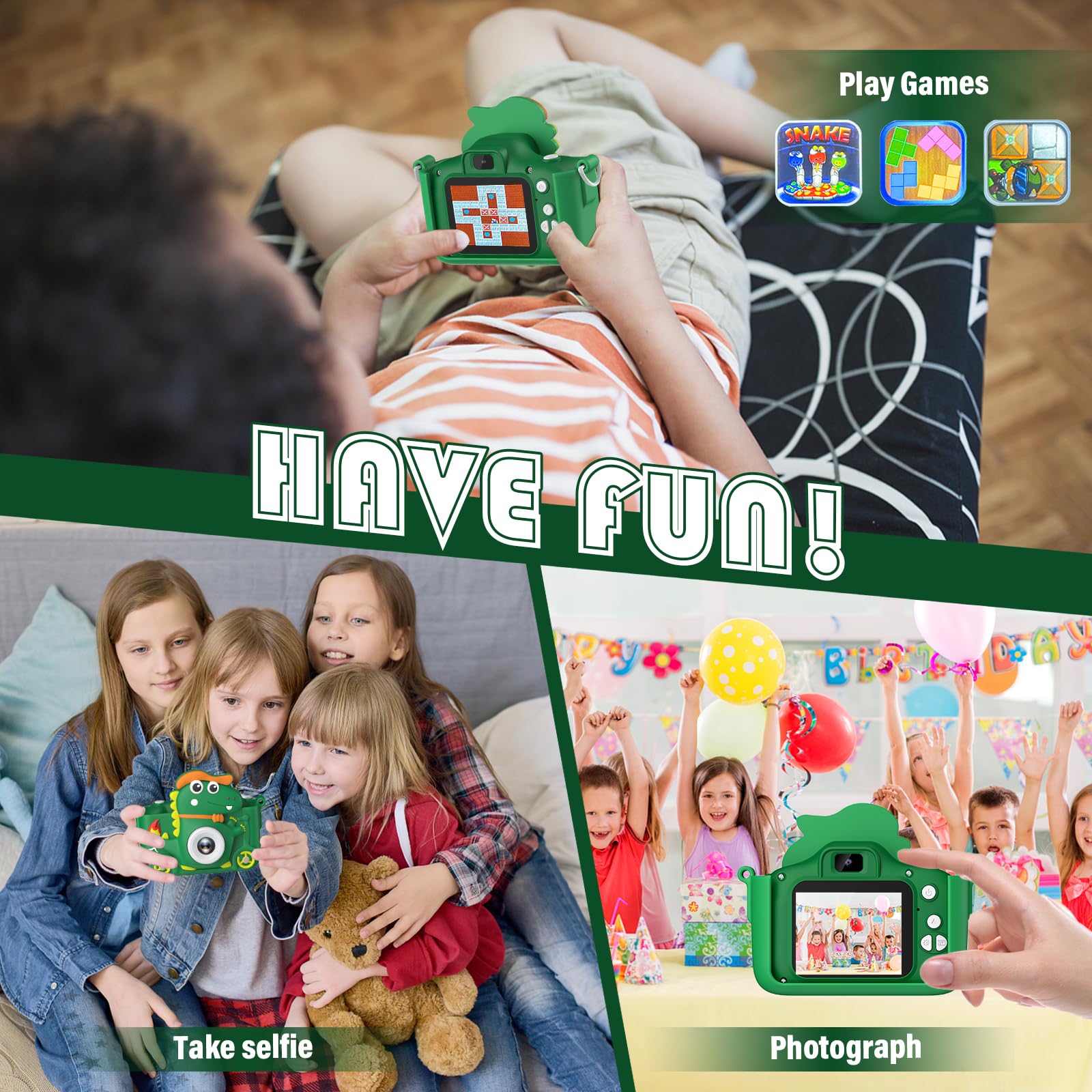 AISSOM Children's Camera Dinosaur