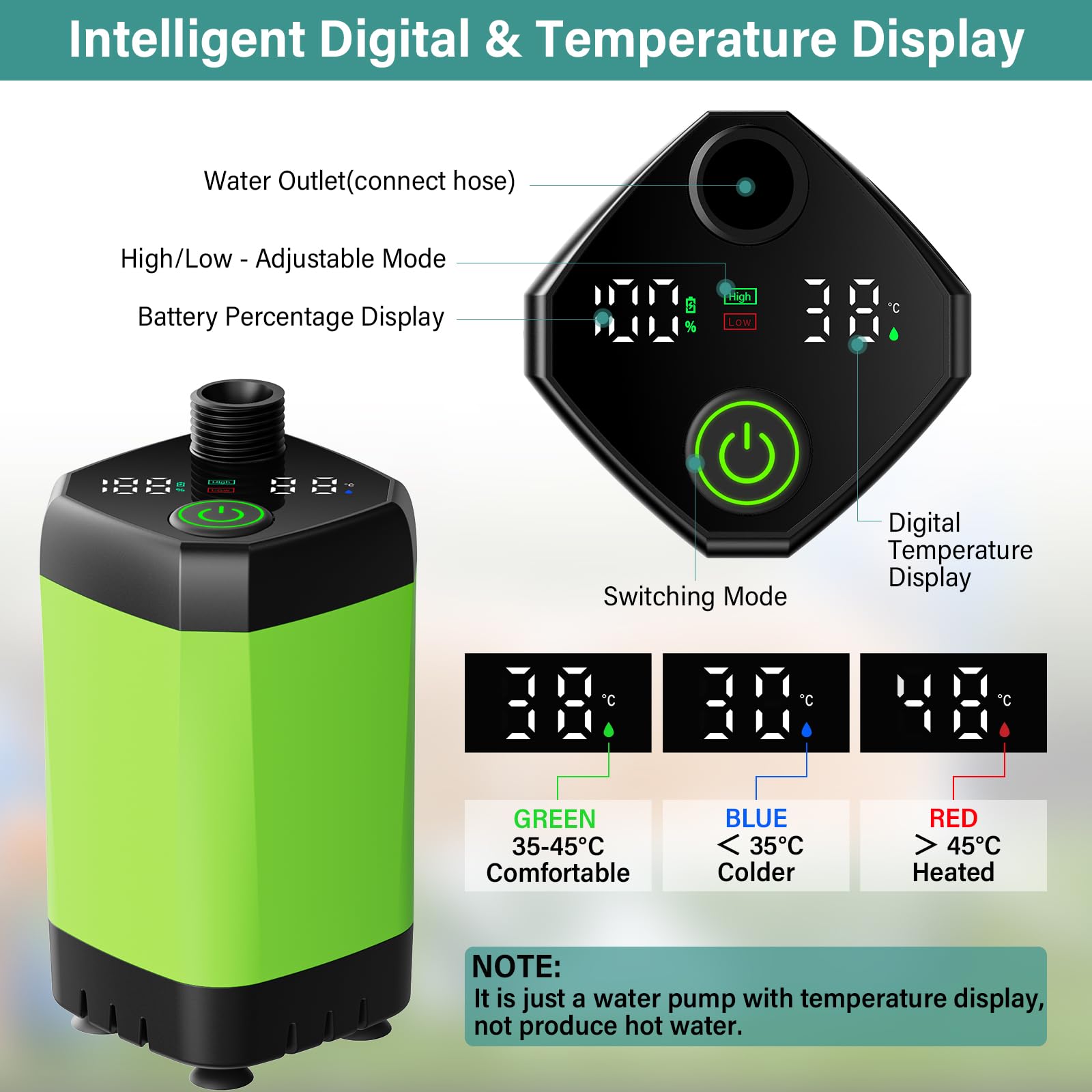 AISSOM Upgrade Portable Camping Shower