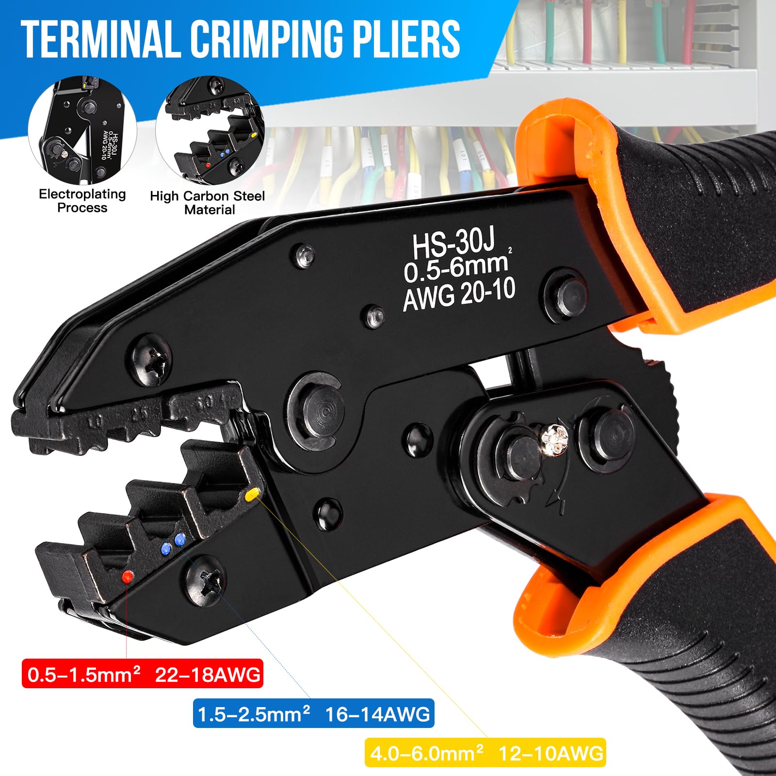 AISSOM Crimping Pliers Cable Lugs Set