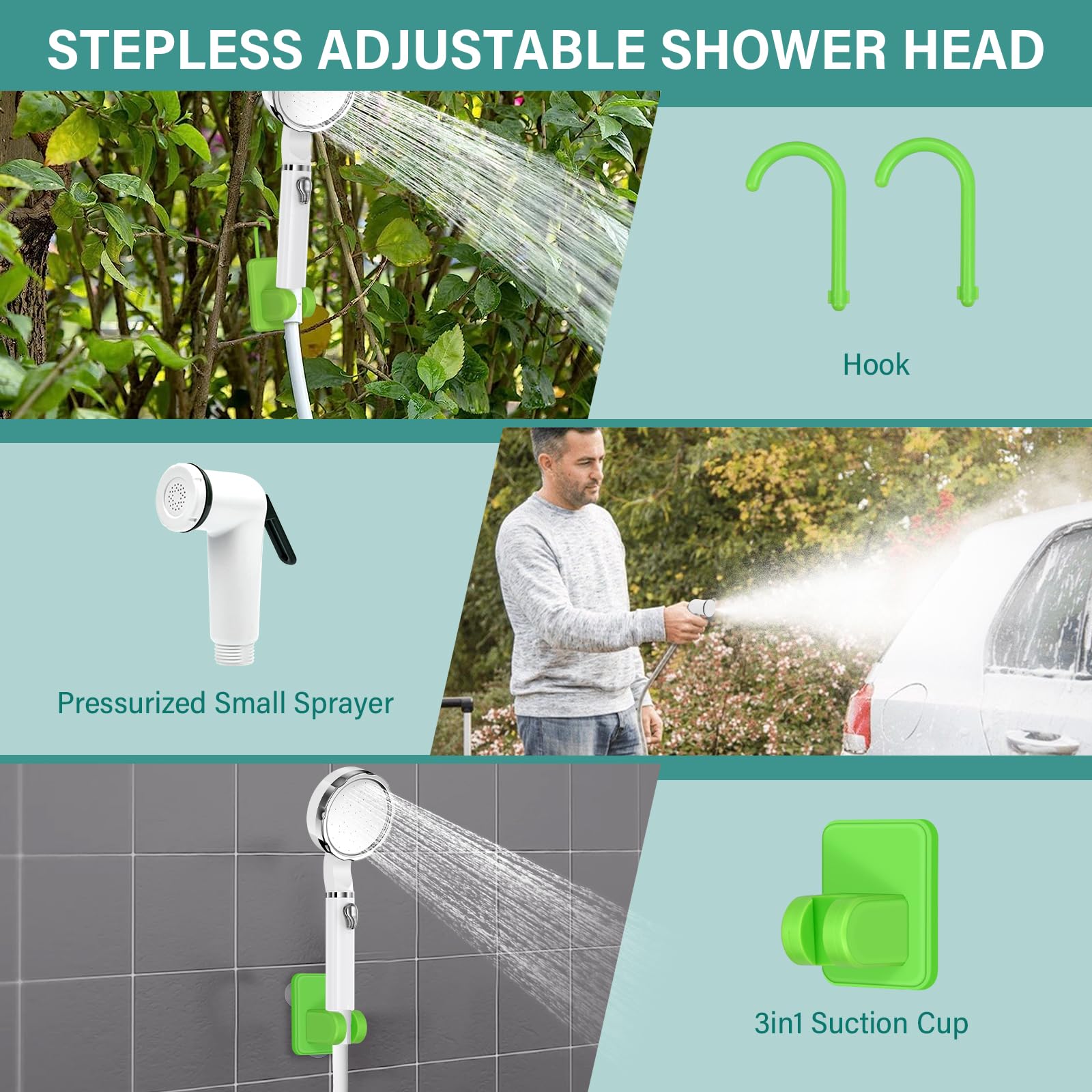 AISSOM Upgrade Portable Camping Shower