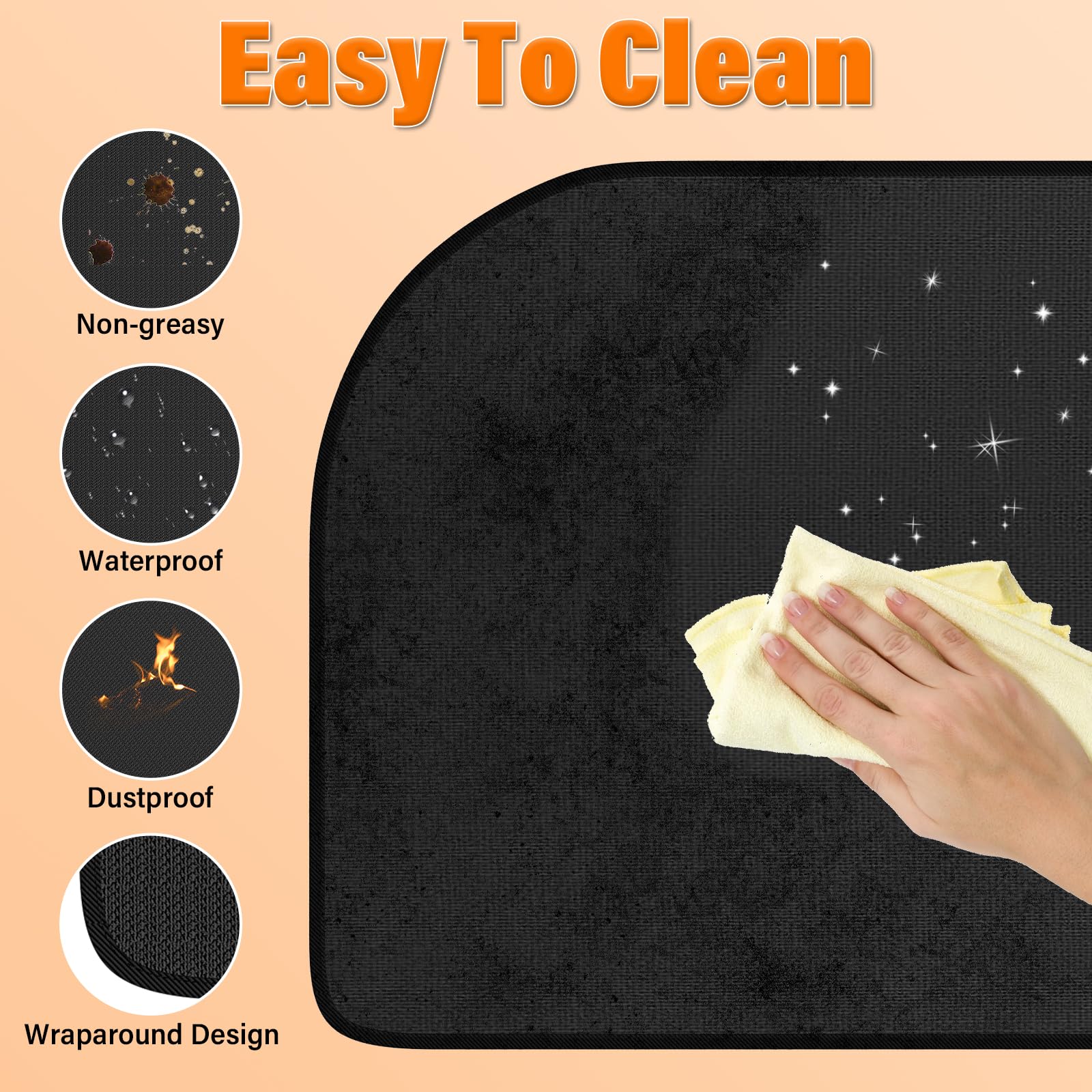 AISSOM 100 x 60 cm Fireproof Mat for Indoor Use