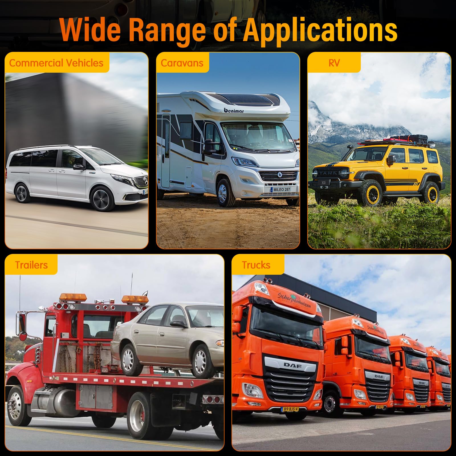 AISSOM Rear Light Set for Trailer