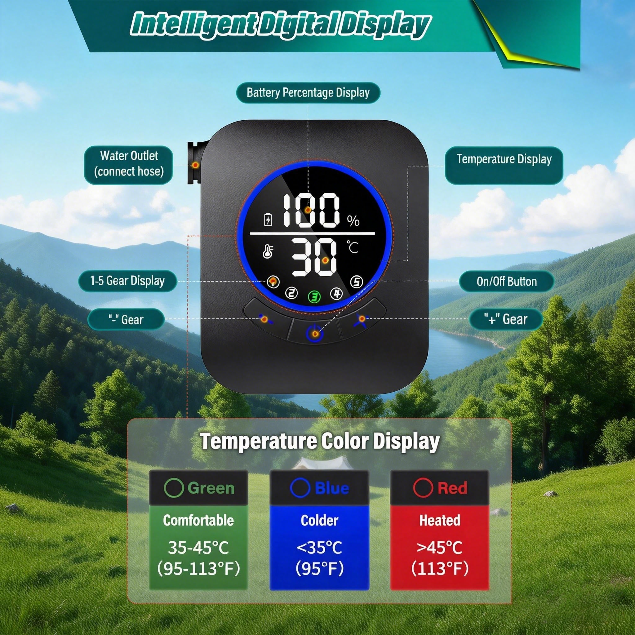 RSAOTY Portable Camping Shower